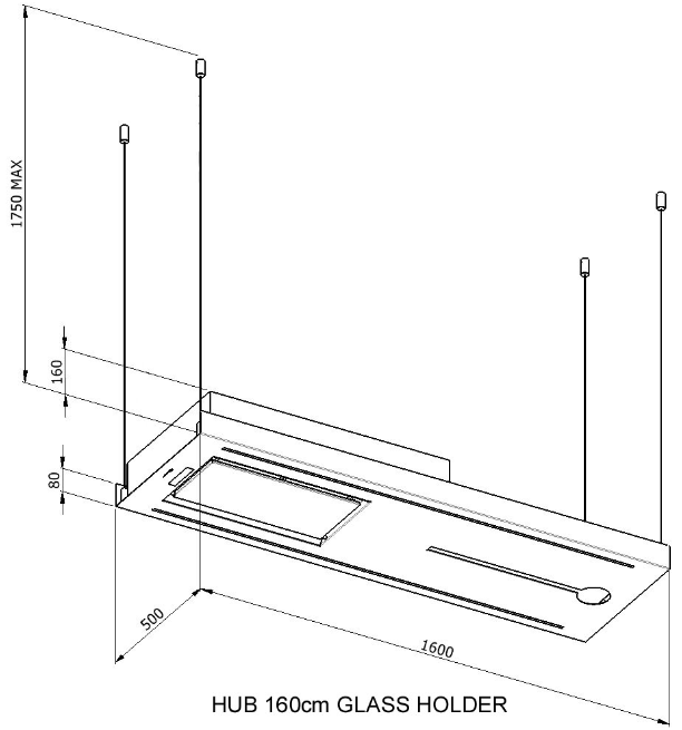 HUB160BKPL