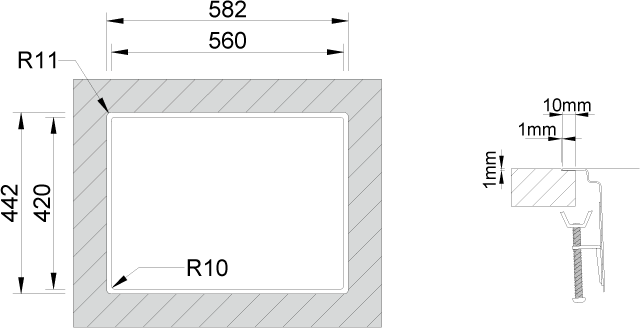 UNA3418L Flushmount