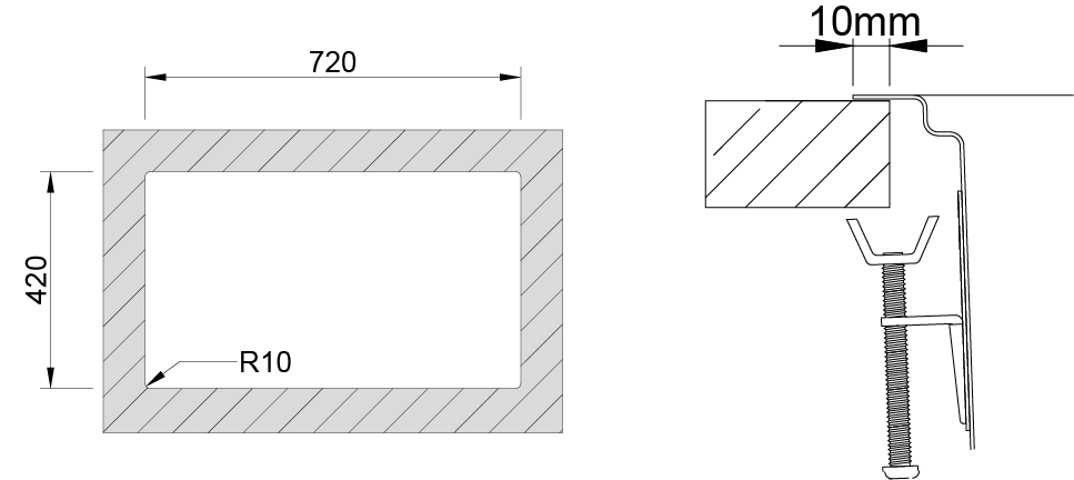 UNA3434L Topmount